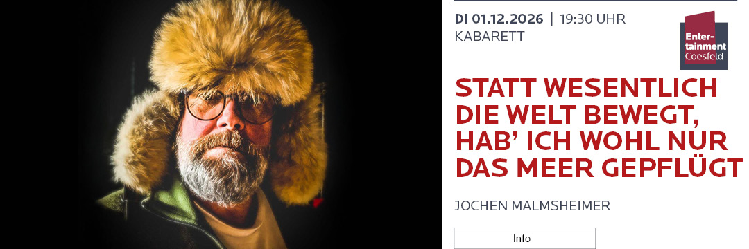 STATT WESENTLICH DIE WELT BEWEGT, HAB’ ICH WOHL NUR DAS MEER  GEPFLÜGT…
